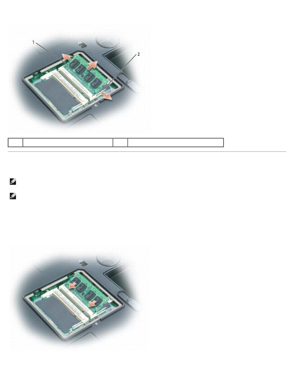 Replacing the memory module(s) | Dell XPS M1710 (MXG061, Early 2006) User Manual | Page 13 / 64