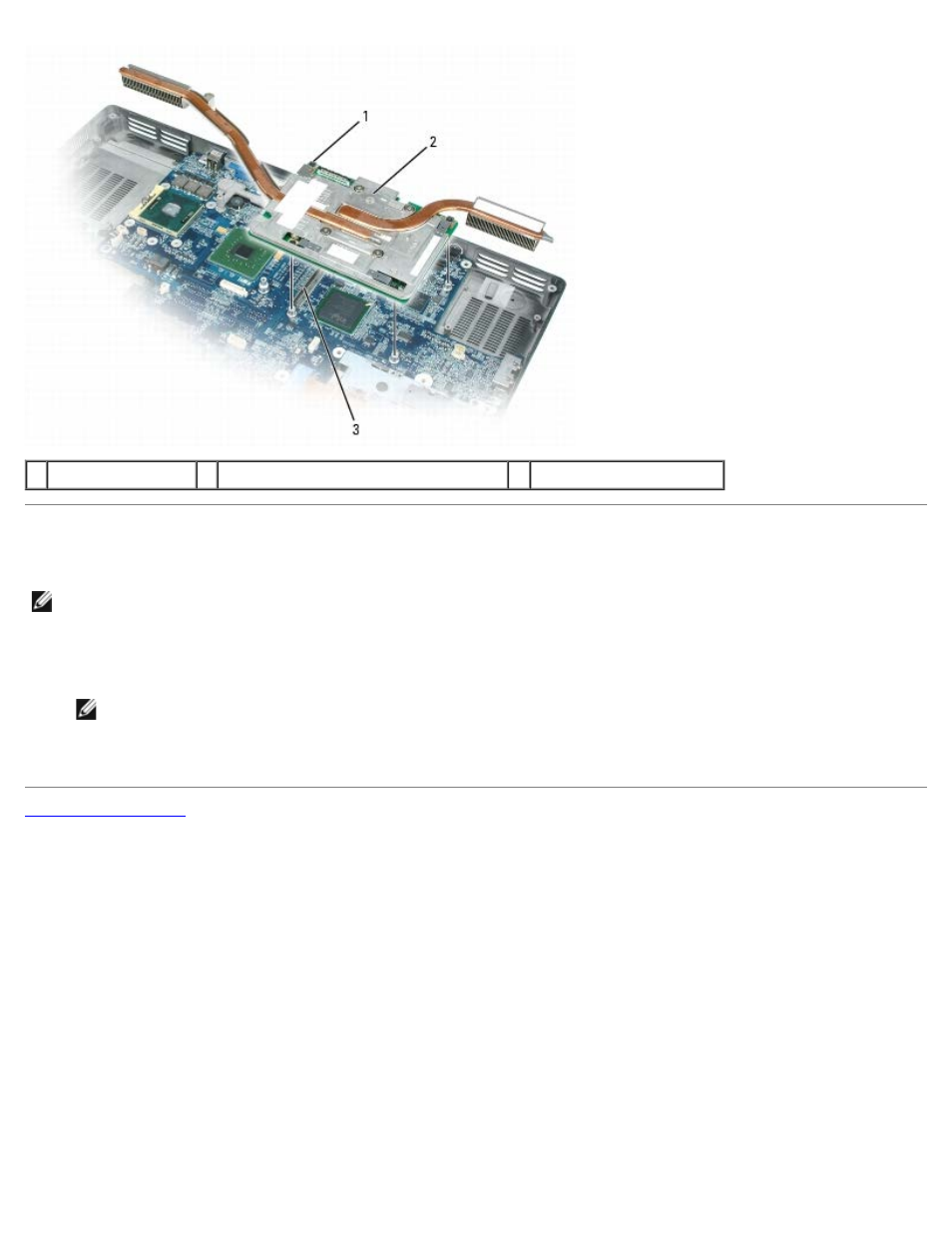 Replacing the video card/thermal-cooling assembly | Dell XPS M1710 (MXG061, Early 2006) User Manual | Page 21 / 64