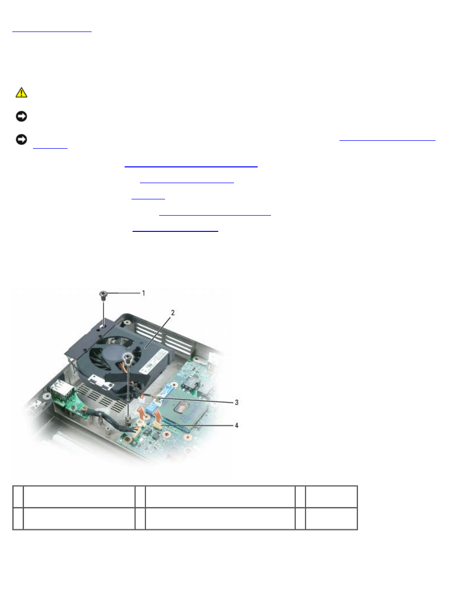 System fan(s): dell xps m1710 service manual, System fan(s) | Dell XPS M1710 (MXG061, Early 2006) User Manual | Page 26 / 64