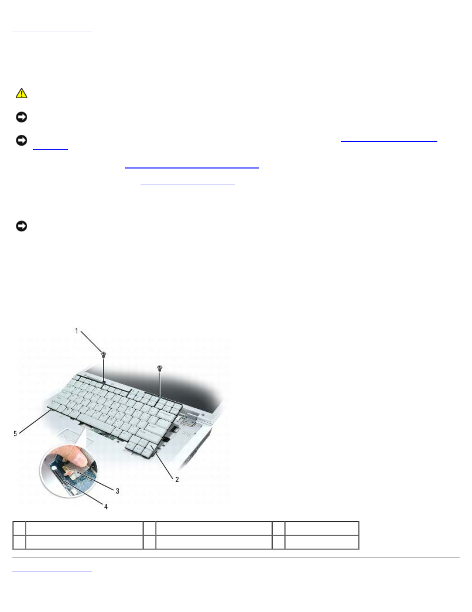 Keyboard: dell xps m1710 service manual, Keyboard | Dell XPS M1710 (MXG061, Early 2006) User Manual | Page 35 / 64