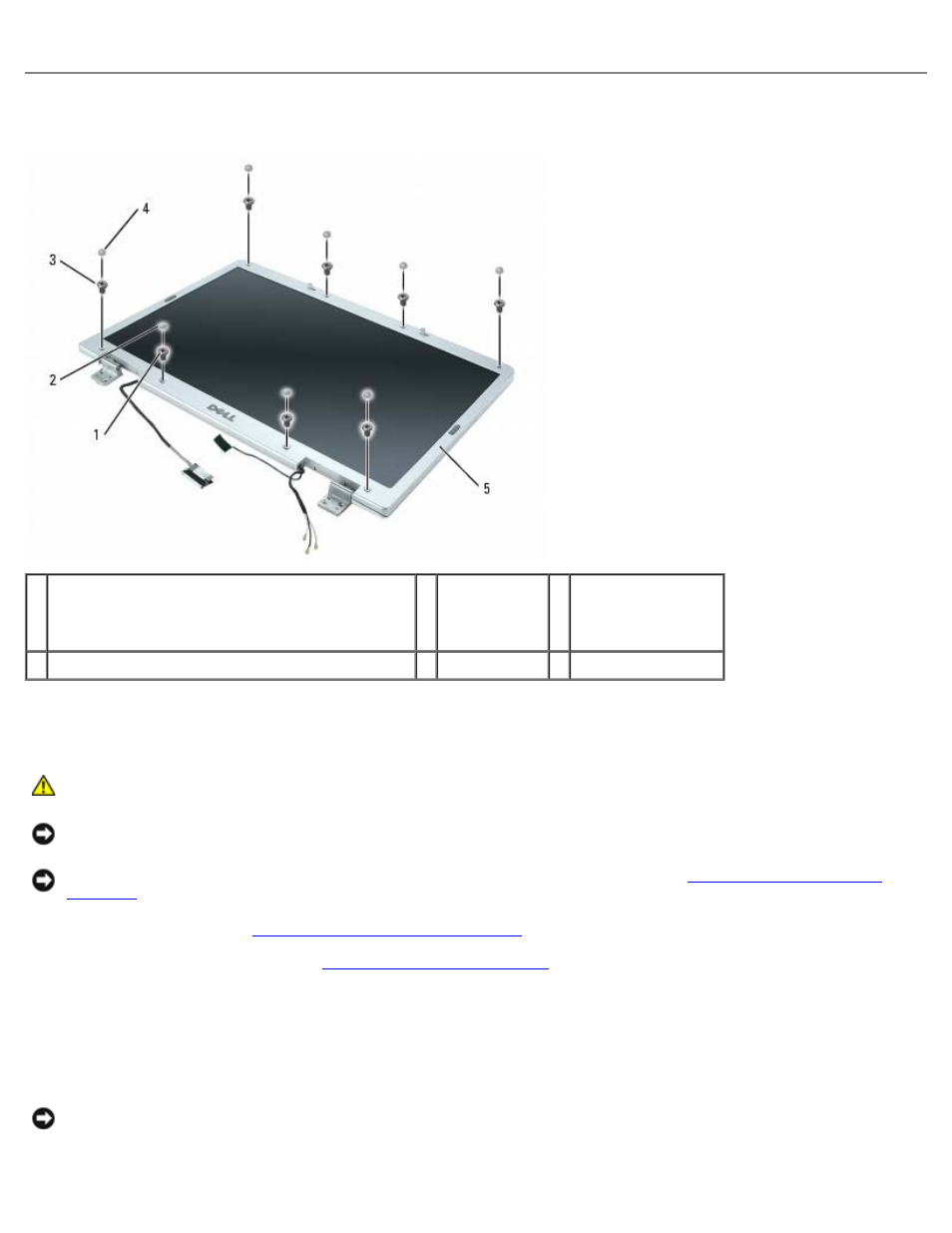 Display bezel, Removing the display bezel | Dell XPS M1710 (MXG061, Early 2006) User Manual | Page 46 / 64