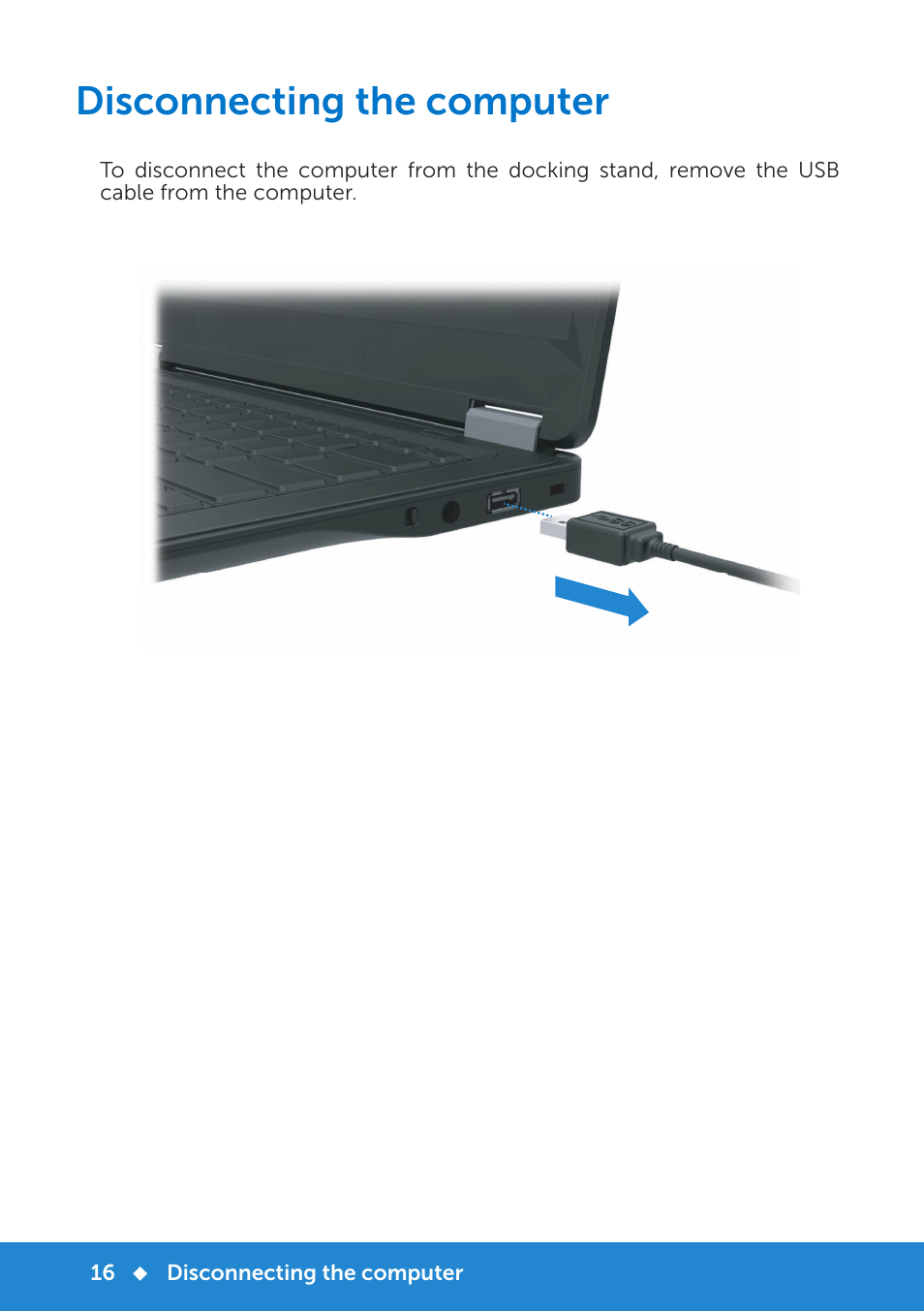 Disconnecting the computer | Dell Monitor Stand MKS14 User Manual | Page 19 / 22