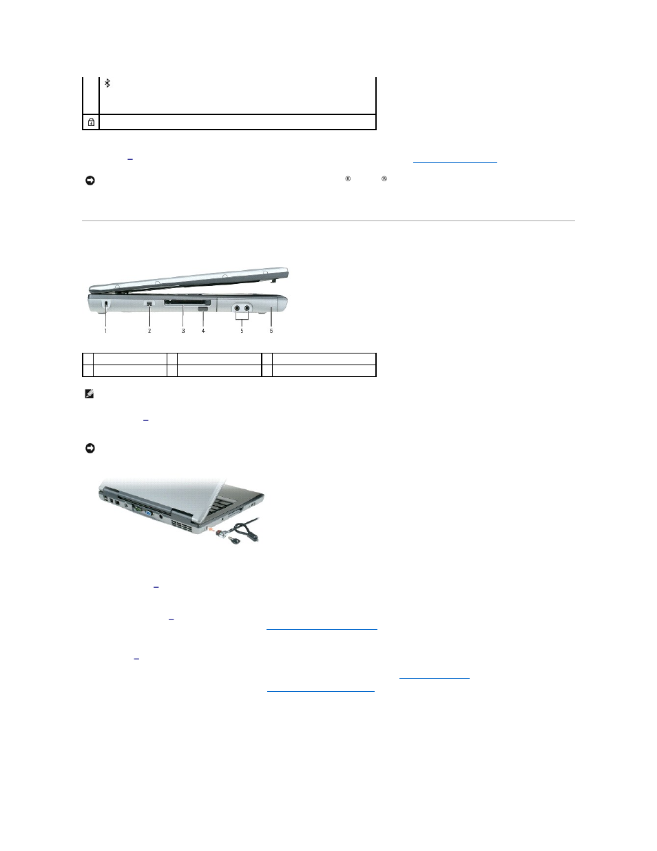 Left view | Dell Latitude D520 User Manual | Page 4 / 99