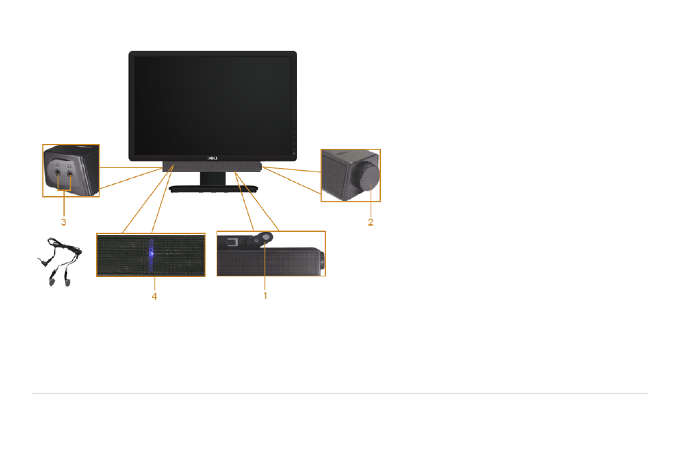 Using dell soundbar | Dell IN1940MW Display User Manual | Page 43 / 53