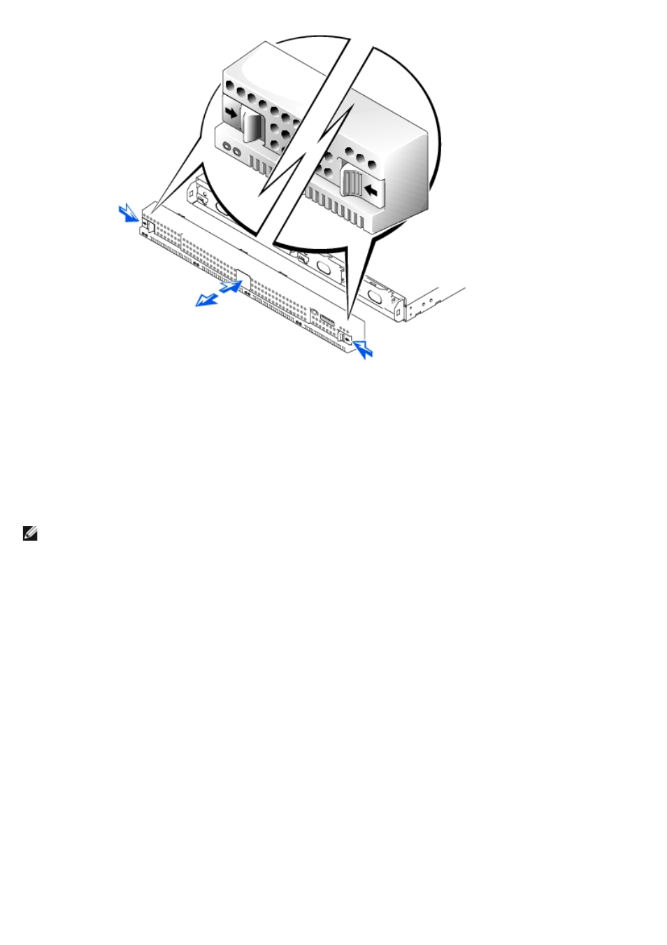 Power button, Hard drives | Dell PowerVault 715N (Rackmount NAS Appliance) User Manual | Page 3 / 30