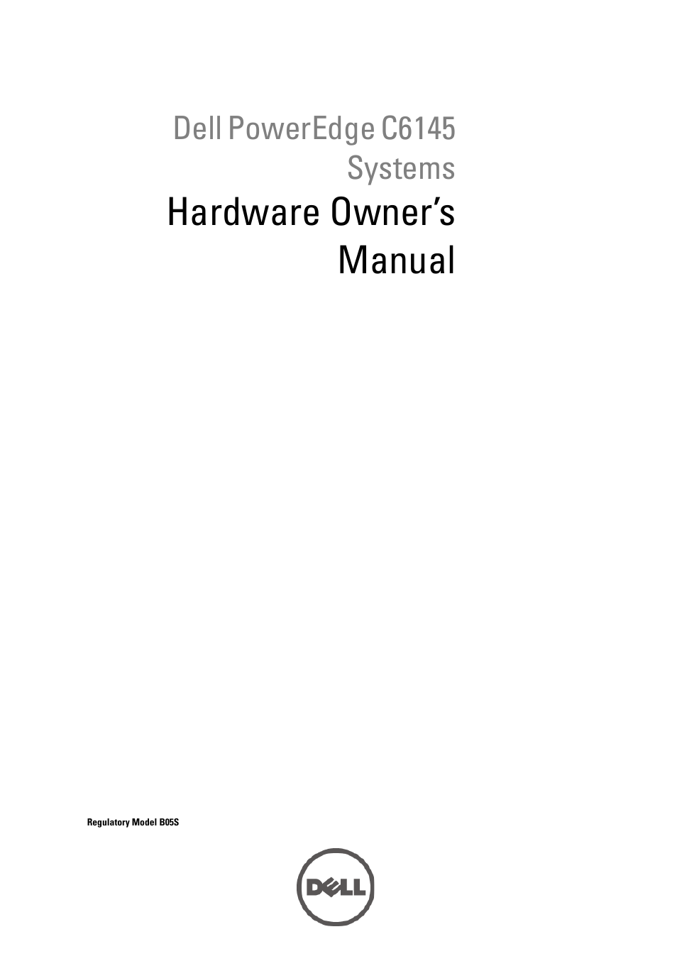 Dell PowerEdge C6145 User Manual | 250 pages