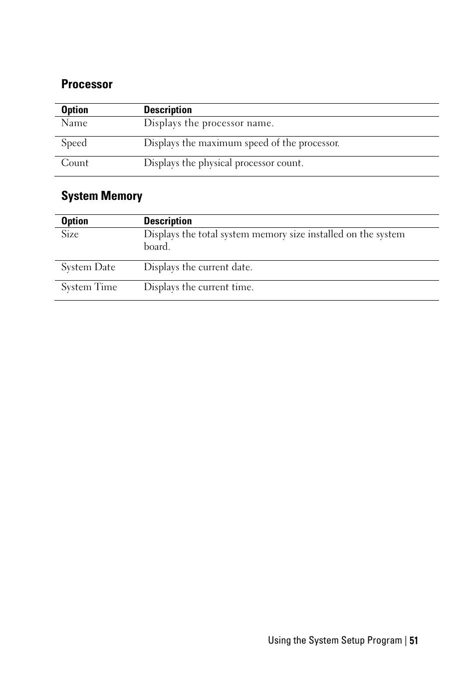 Processor, System memory | Dell PowerEdge C6145 User Manual | Page 51 / 250