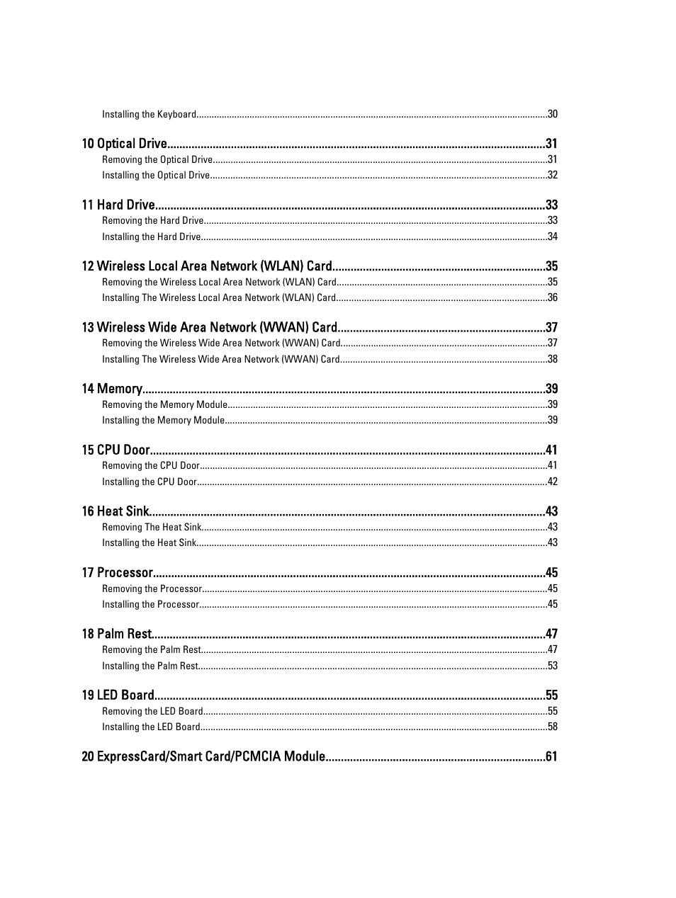 Dell Latitude E5420M (Early 2011) User Manual | Page 4 / 159