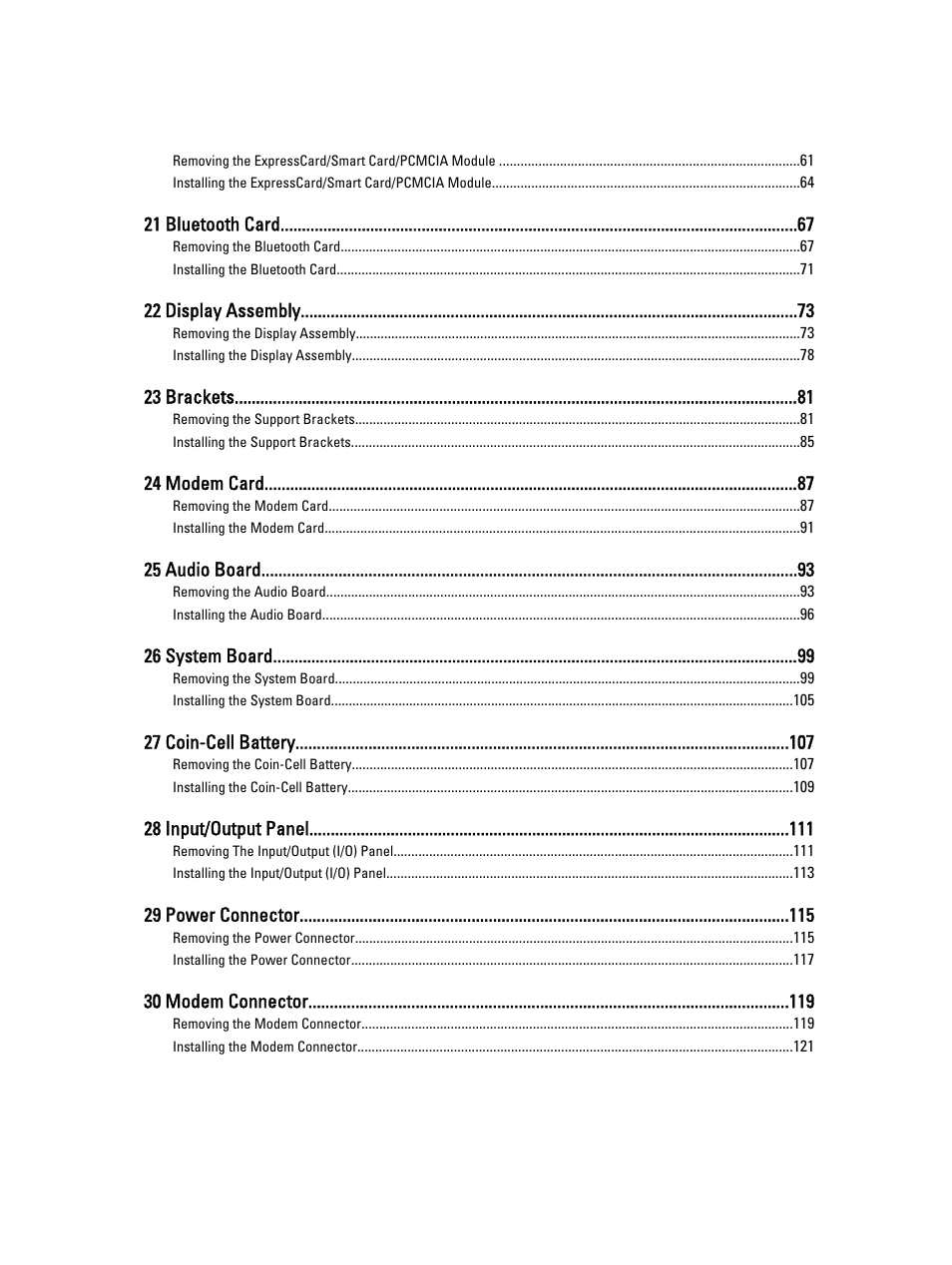Dell Latitude E5420M (Early 2011) User Manual | Page 5 / 159
