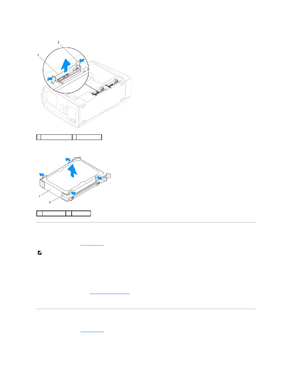 Replacing the hard drive(s), Removing the optical drive(s) | Dell Alienware Aurora R3 (Early 2011) User Manual | Page 17 / 64