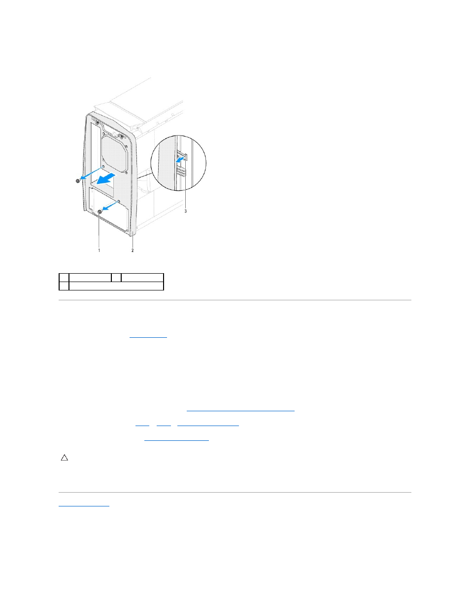 Replacing the back bezel | Dell Alienware Aurora R3 (Early 2011) User Manual | Page 3 / 64