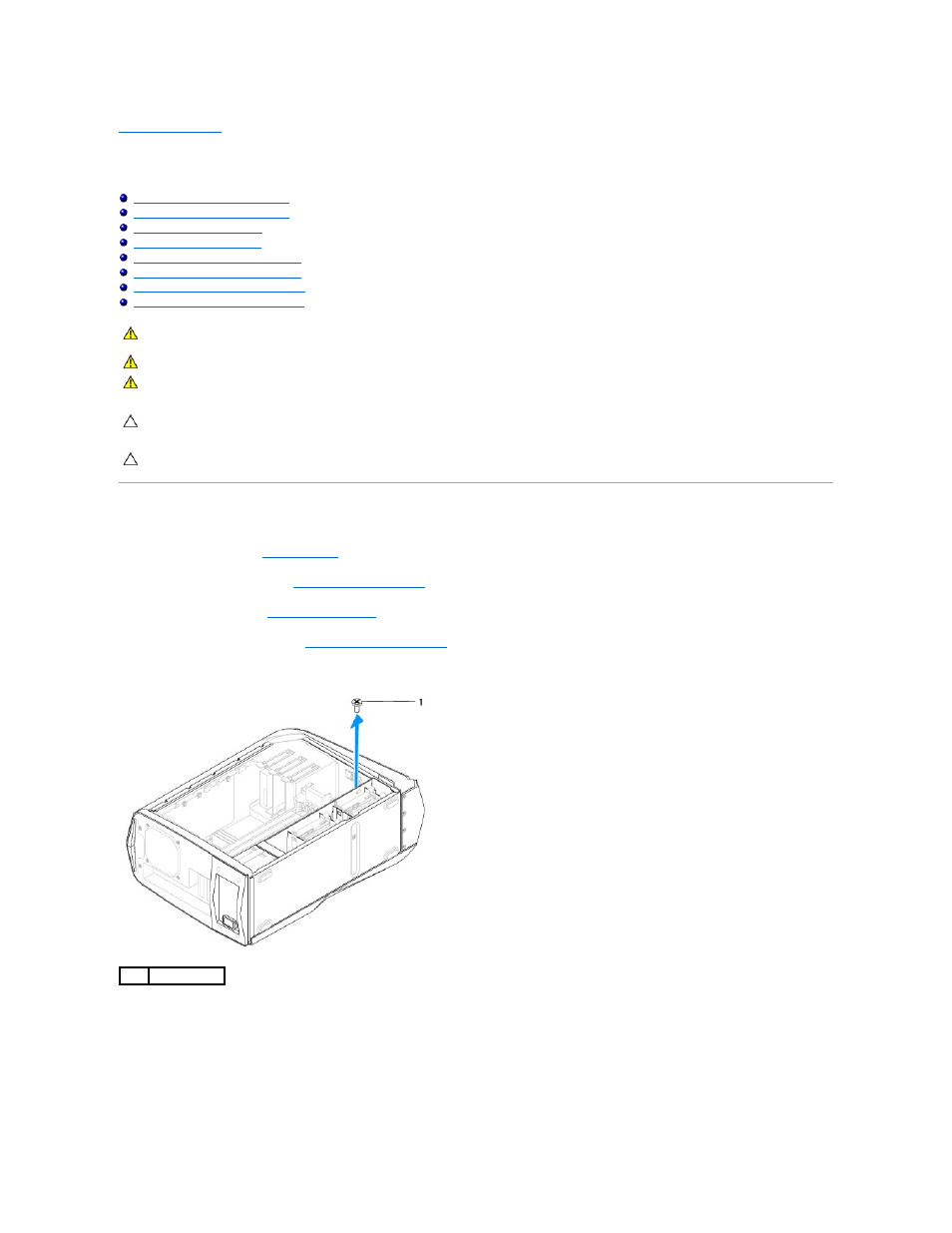 Right side-panel(s), Removing the right-side top panel | Dell Alienware Aurora R3 (Early 2011) User Manual | Page 37 / 64