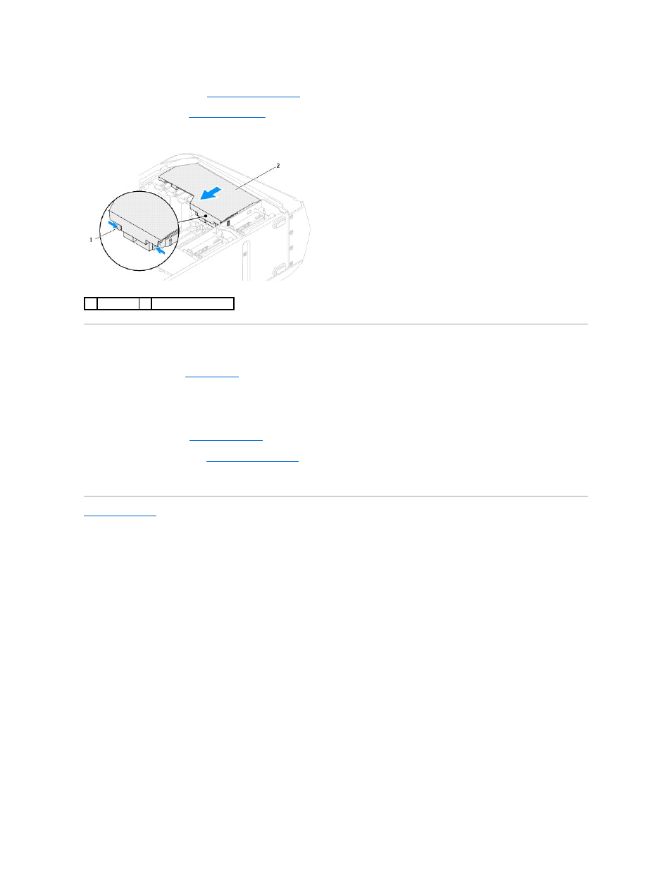 Replacing the drive-bay shroud | Dell Alienware Aurora R3 (Early 2011) User Manual | Page 44 / 64