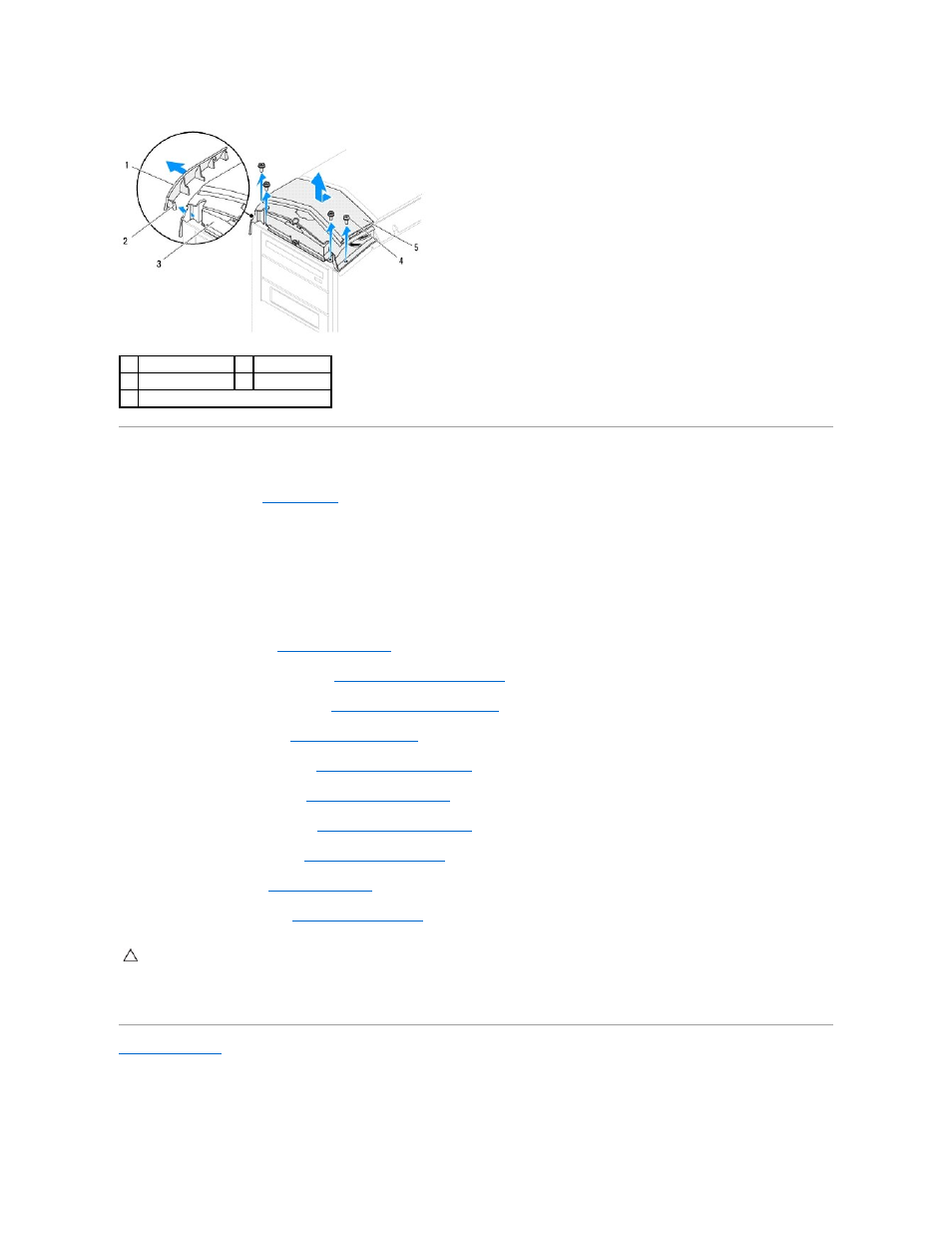 Replacing the top i/o panel | Dell Alienware Aurora R3 (Early 2011) User Manual | Page 64 / 64