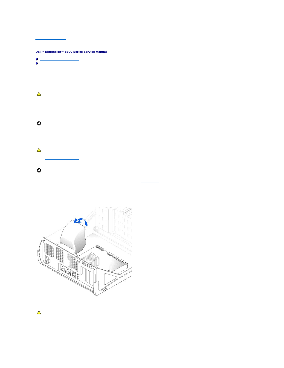 Microprocessor, Removing the microprocessor | Dell Dimension 8300 User Manual | Page 26 / 49