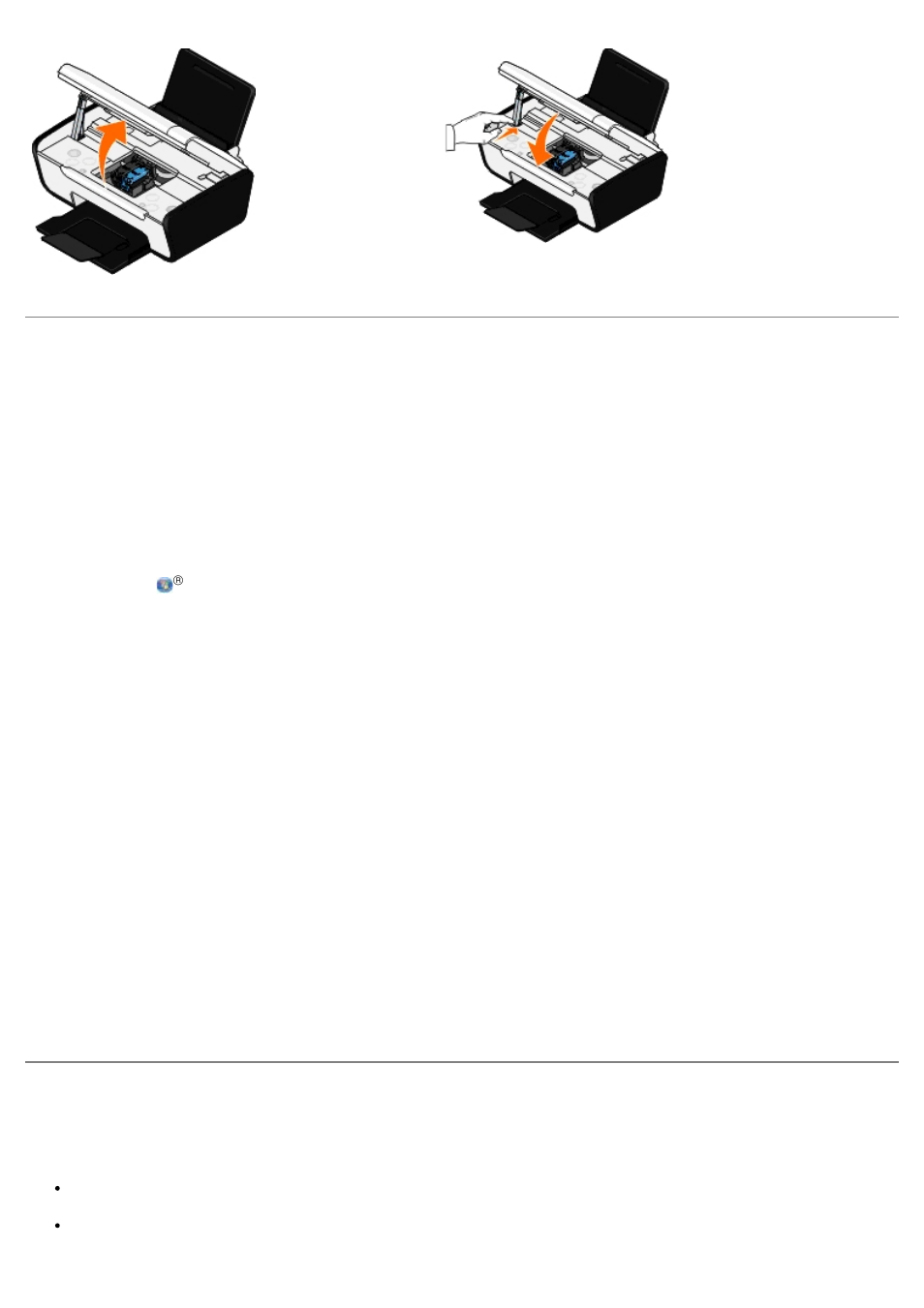 Aligning ink cartridges, Cleaning the ink cartridge nozzles | Dell V105 All In One Inkjet Printer User Manual | Page 16 / 68