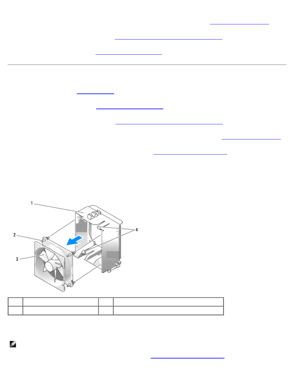 Replacing the processor fan | Dell XPS 430 (Mid 2008) User Manual | Page 28 / 54