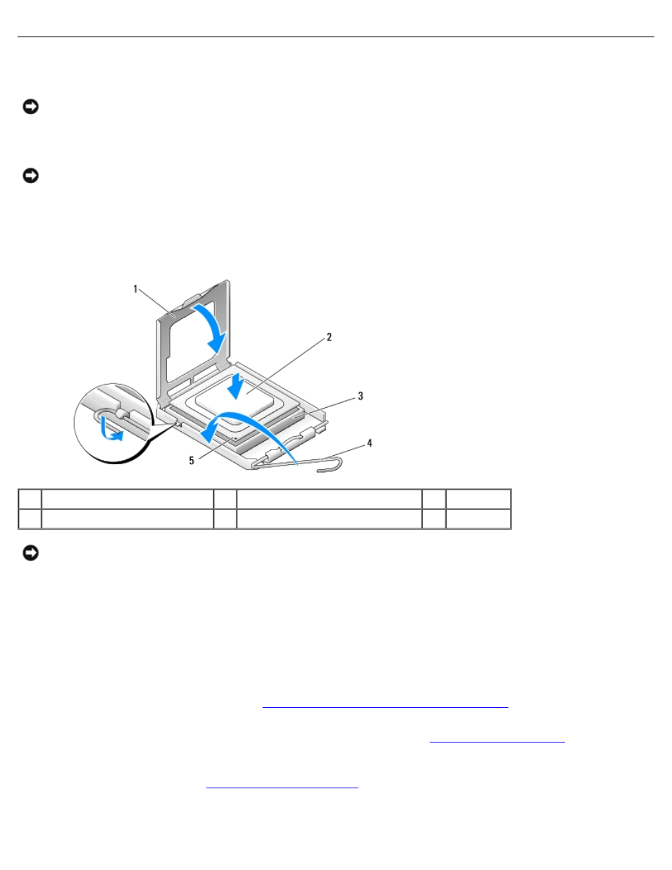 Installing the processor | Dell XPS 430 (Mid 2008) User Manual | Page 35 / 54