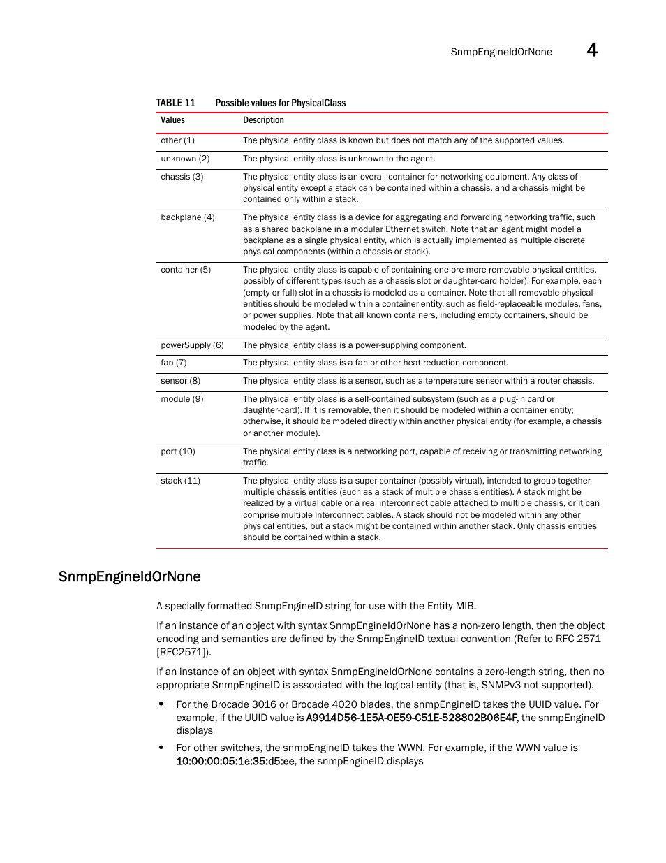 Snmpengineidornone | Dell POWEREDGE M1000E User Manual | Page 139 / 382