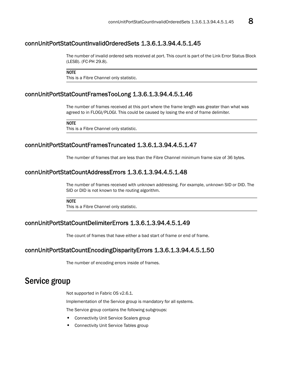 Service group | Dell POWEREDGE M1000E User Manual | Page 289 / 382