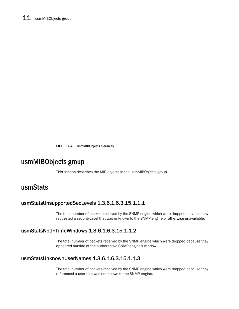 Usmmibobjects group, Usmstats, Figure 84 | Dell POWEREDGE M1000E User Manual | Page 326 / 382