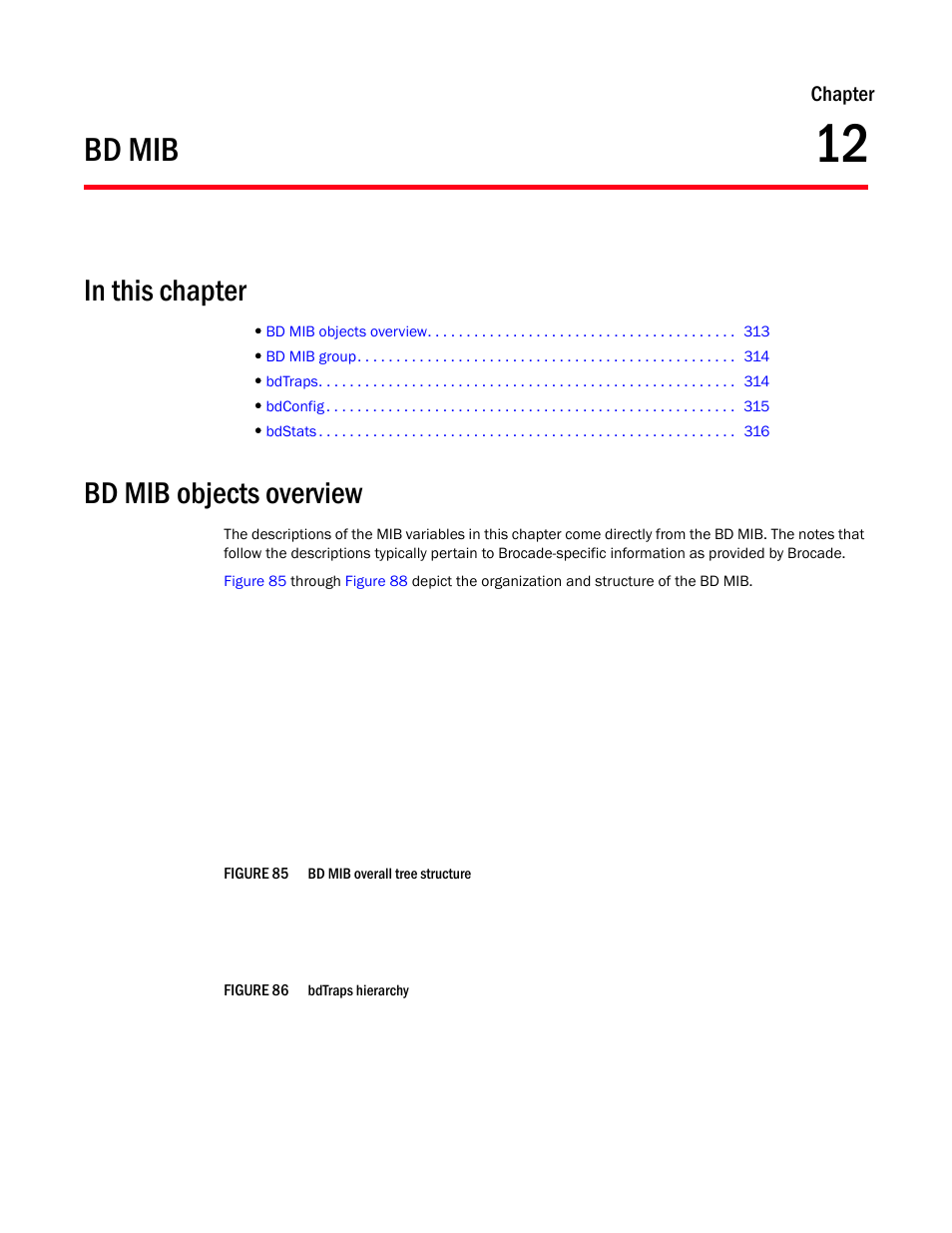 Bd mib, In this chapter, Bd mib objects overview | Chapter 12, Chapter 12, “bd mib, Chapter | Dell POWEREDGE M1000E User Manual | Page 331 / 382