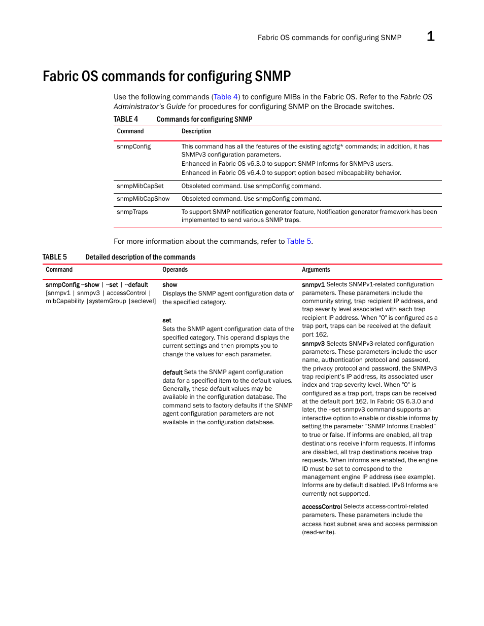 Fabric os commands for configuring snmp | Dell POWEREDGE M1000E User Manual | Page 35 / 382