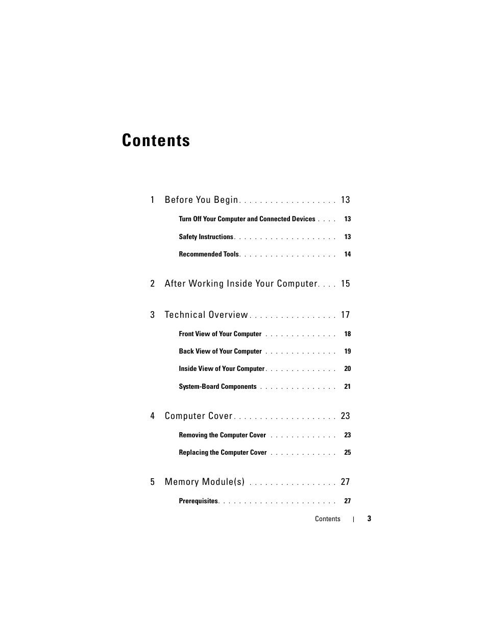 Dell XPS 8500 (Early 2012) User Manual | Page 3 / 136