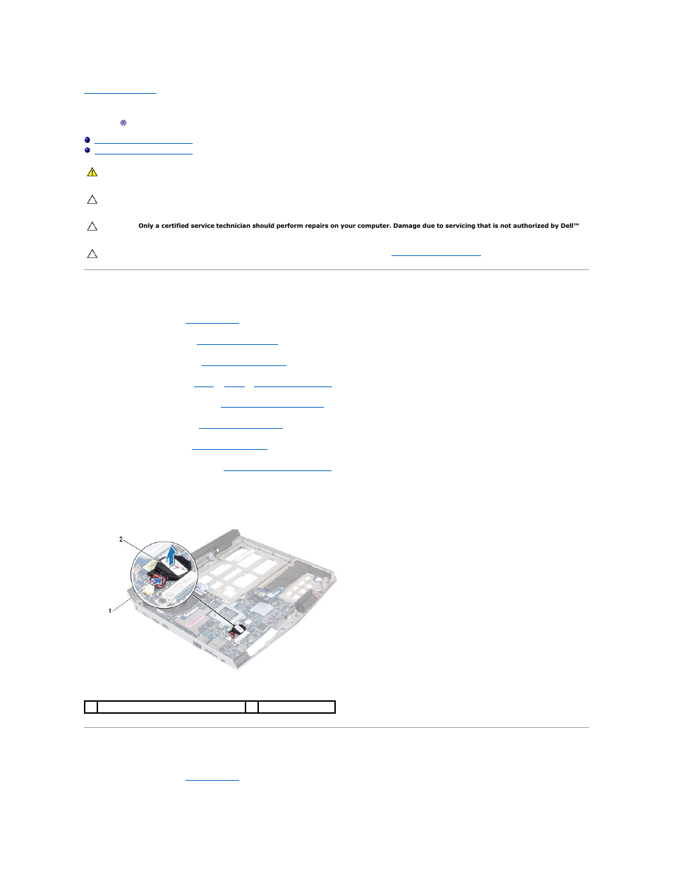 Coin-cell battery, Removing the coin-cell battery, Replacing the coin-cell battery | Dell Alienware M11x R2 (Mid 2010) User Manual | Page 12 / 43