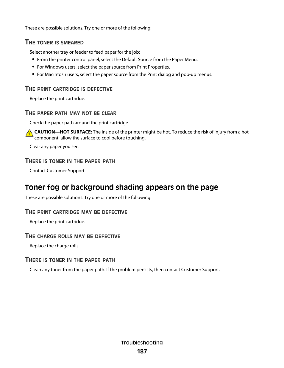 Dell 5530/dn Mono Laser Printer User Manual | Page 187 / 207