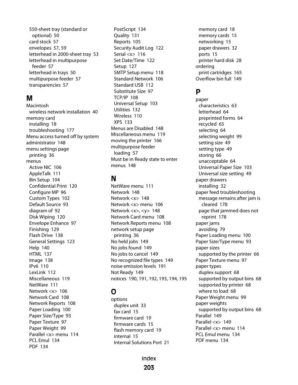 Dell 5530/dn Mono Laser Printer User Manual | Page 203 / 207