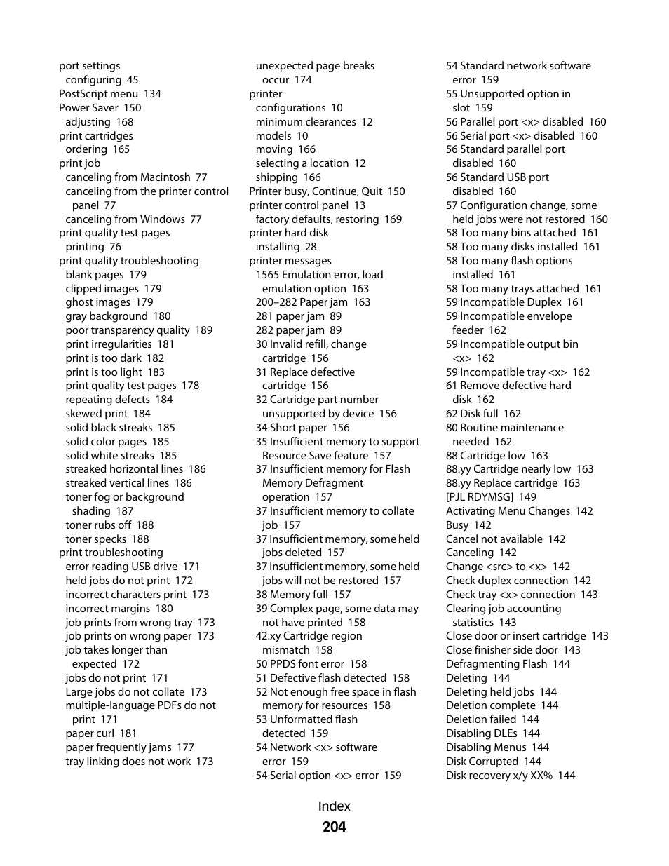 Dell 5530/dn Mono Laser Printer User Manual | Page 204 / 207