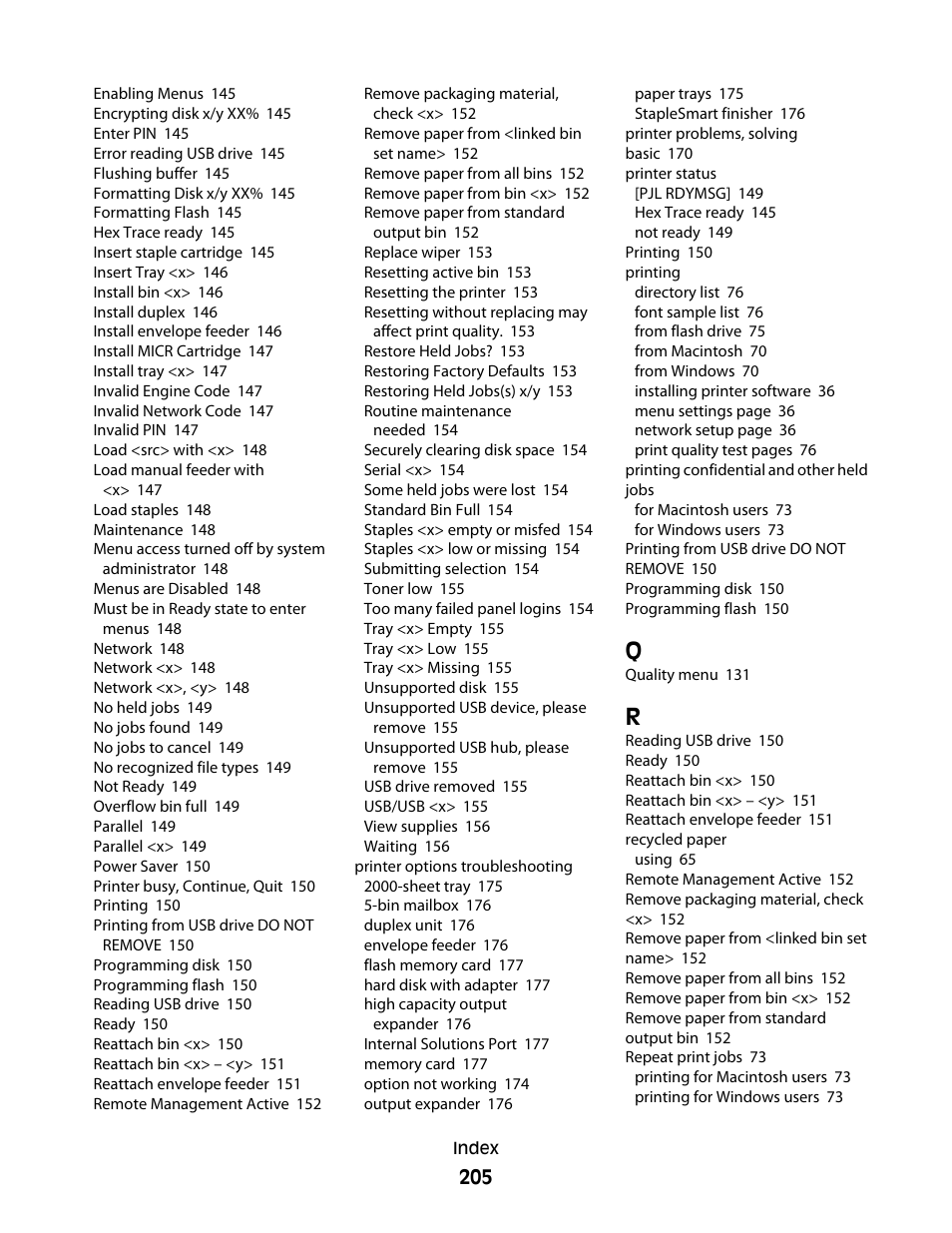 Dell 5530/dn Mono Laser Printer User Manual | Page 205 / 207