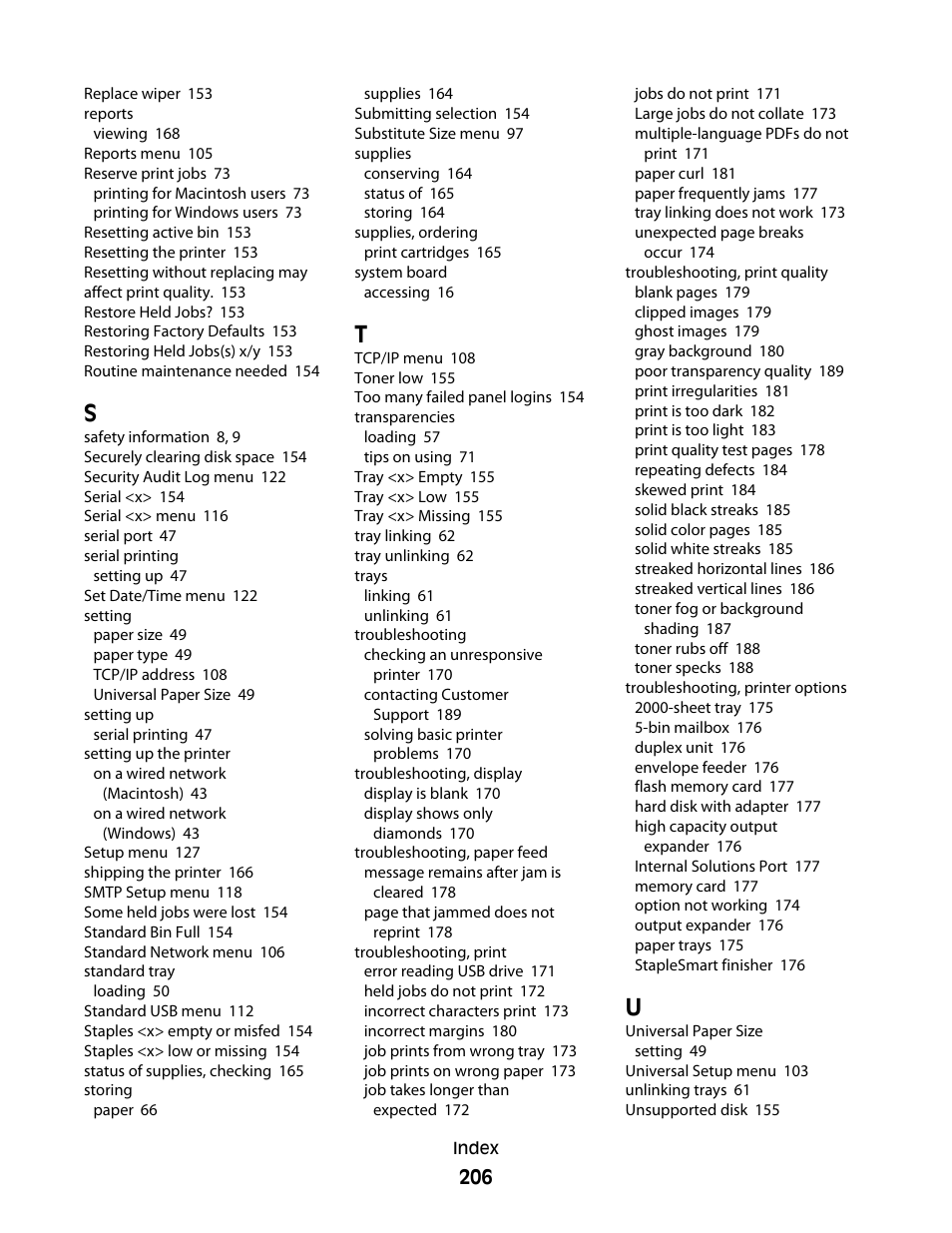 Dell 5530/dn Mono Laser Printer User Manual | Page 206 / 207