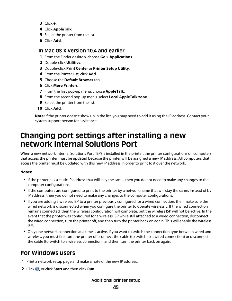 For windows users | Dell 5530/dn Mono Laser Printer User Manual | Page 45 / 207