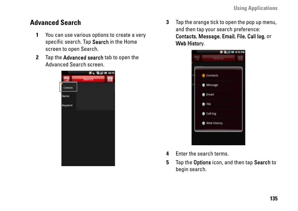 Advanced search | Dell MINI 3IX User Manual | Page 137 / 145