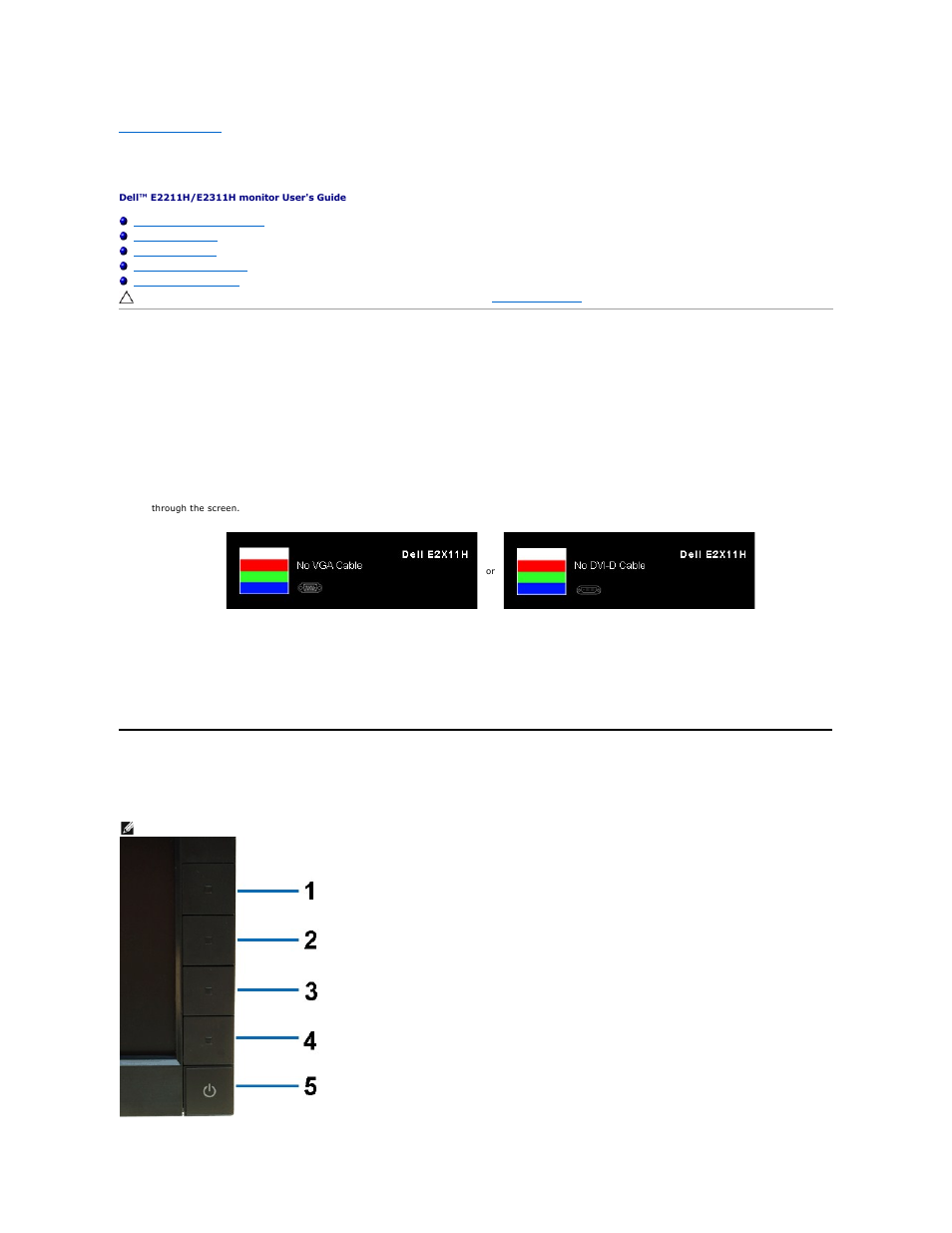 Troubleshooting, Troubleshooting your monitor, Built-in diagnostics | Dell E2211H Monitor User Manual | Page 30 / 33