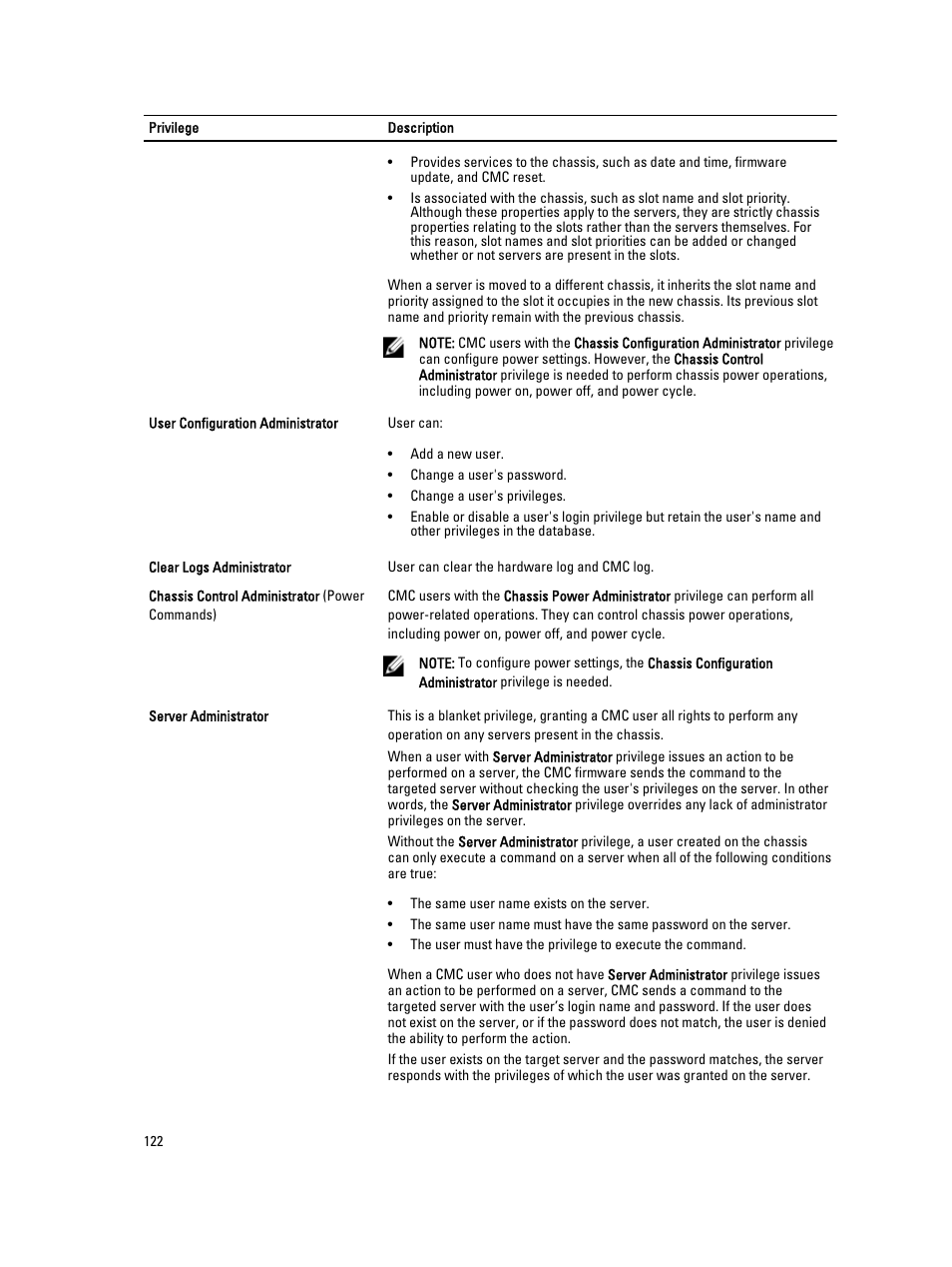 Dell POWEREDGE M1000E User Manual | Page 122 / 260