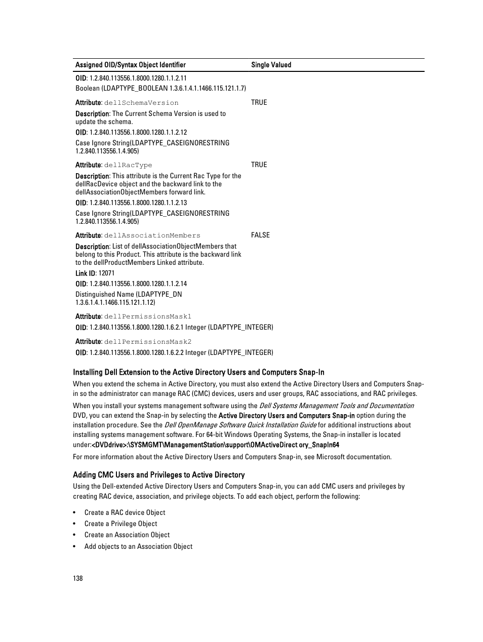 Dell POWEREDGE M1000E User Manual | Page 138 / 260