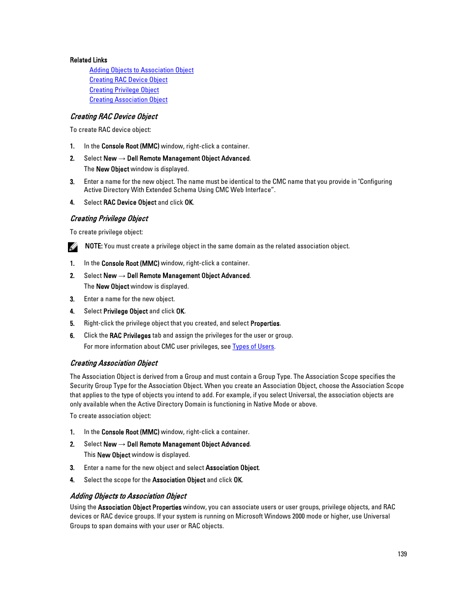 Dell POWEREDGE M1000E User Manual | Page 139 / 260