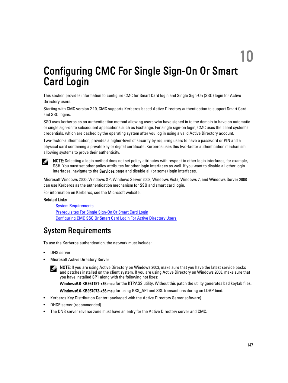 System requirements | Dell POWEREDGE M1000E User Manual | Page 147 / 260