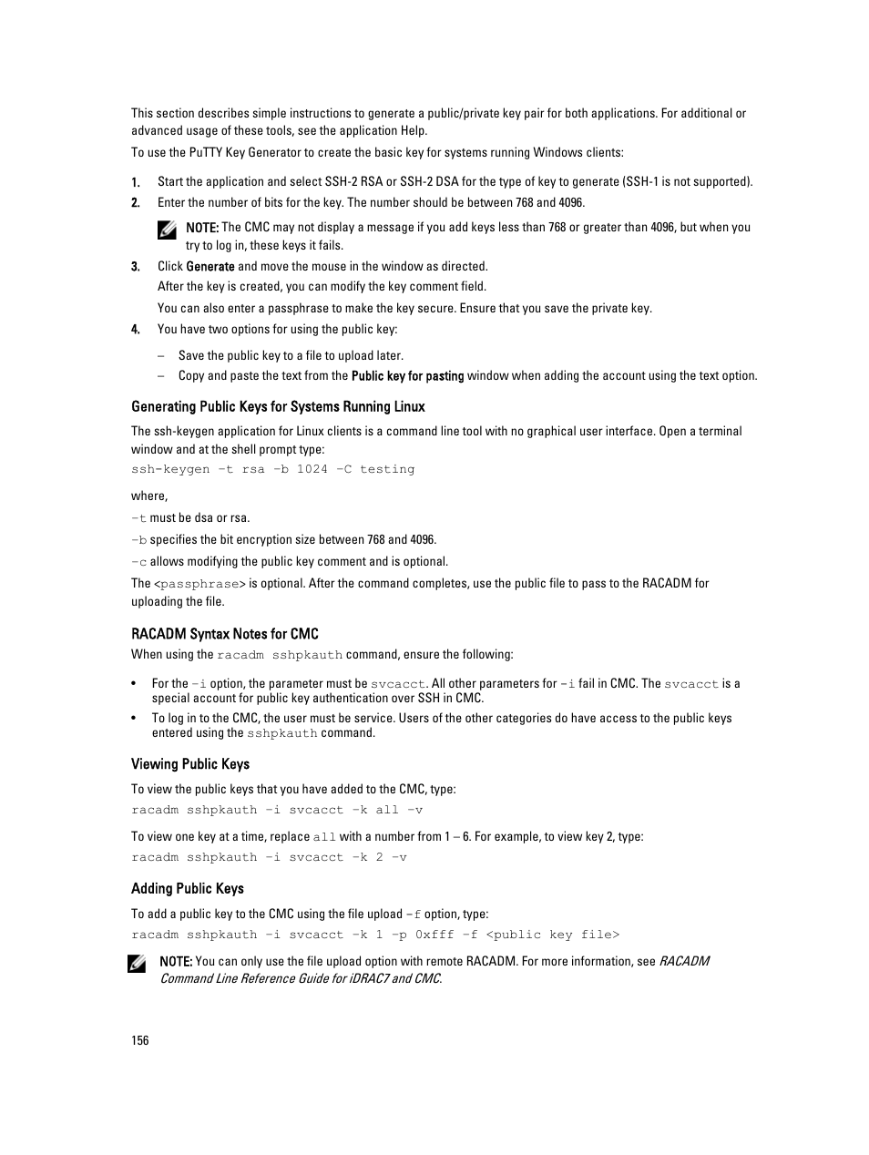 Dell POWEREDGE M1000E User Manual | Page 156 / 260