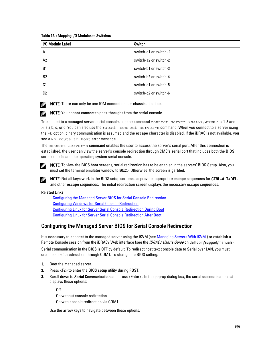 Dell POWEREDGE M1000E User Manual | Page 159 / 260