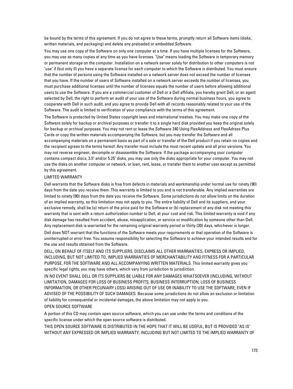 Dell POWEREDGE M1000E User Manual | Page 173 / 260