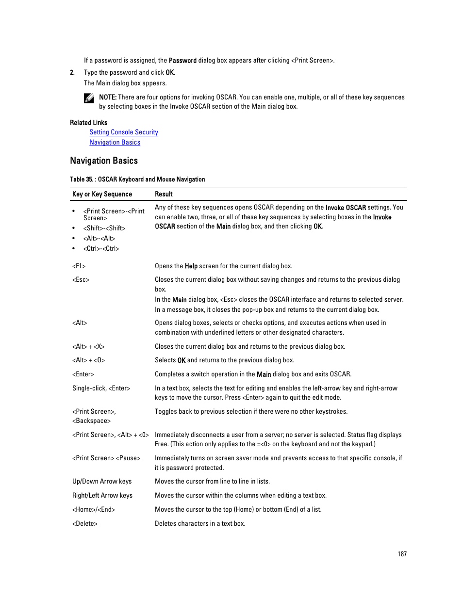 Navigation basics | Dell POWEREDGE M1000E User Manual | Page 187 / 260