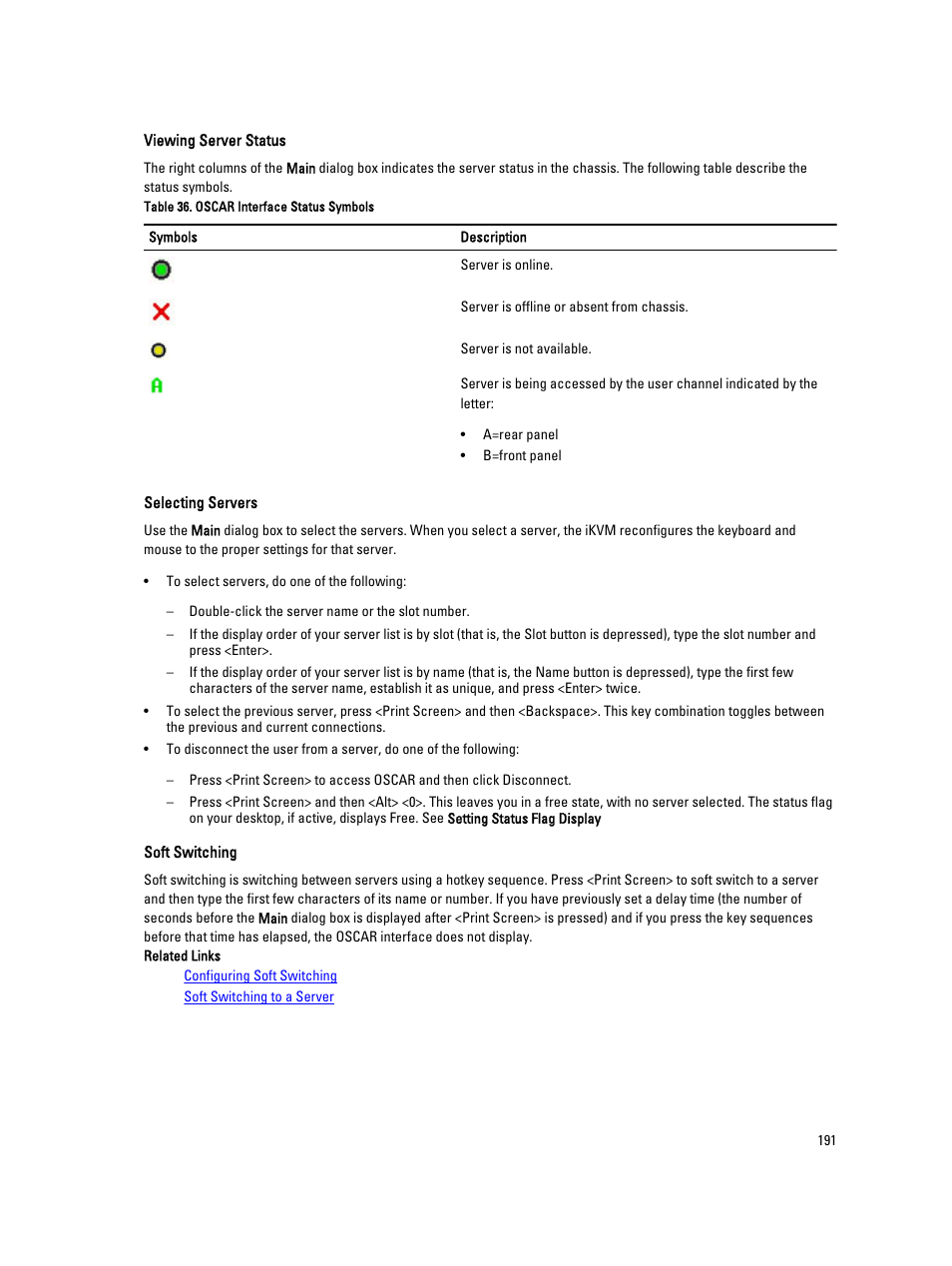 Dell POWEREDGE M1000E User Manual | Page 191 / 260