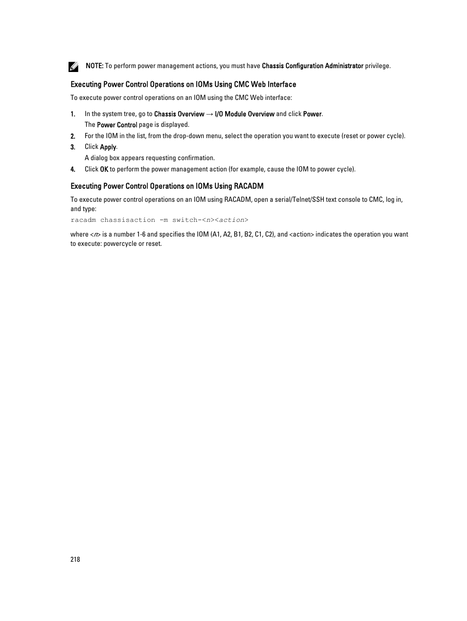 Dell POWEREDGE M1000E User Manual | Page 218 / 260