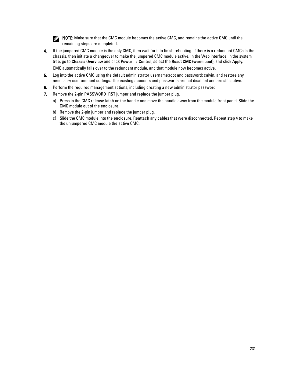 Dell POWEREDGE M1000E User Manual | Page 231 / 260