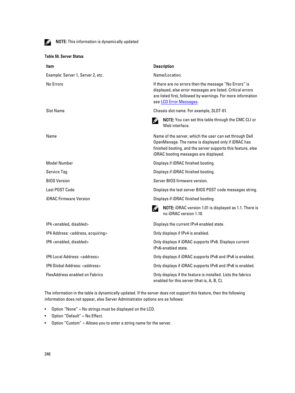 Dell POWEREDGE M1000E User Manual | Page 246 / 260