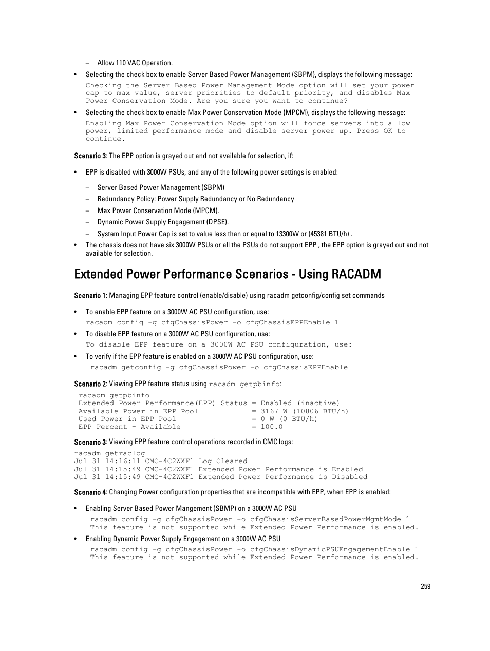 Dell POWEREDGE M1000E User Manual | Page 259 / 260